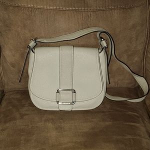 Michael Kors Maxine Large Saddle Bag in color Cement